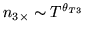 $n_{3\times}
\sim T^{\theta_{T3}}$